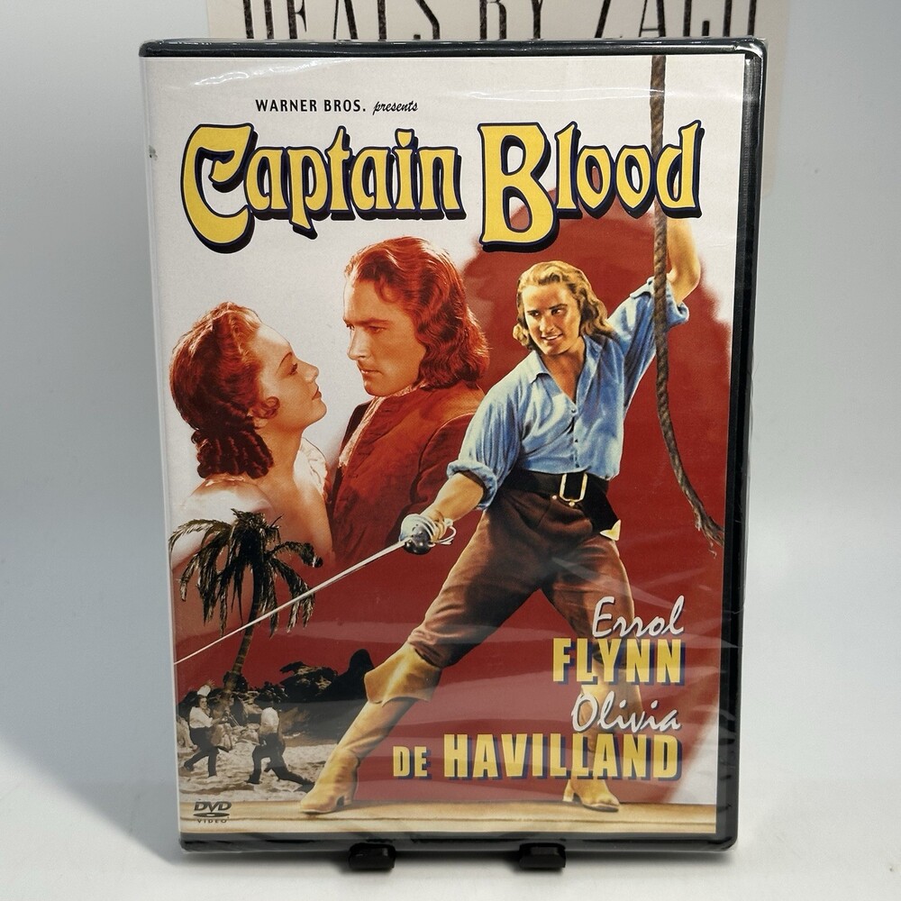 Captain Blood (DVD, 1935) Errol Flynn & Olivia De Havilland Factory Sealed! Oop!